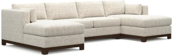 Brentwood Foam Comfort 3-Piece Sectional with Dual Chaise - Haley Oyster