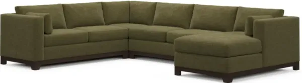 Brentwood Foam Comfort Sectional - Expedition Olive