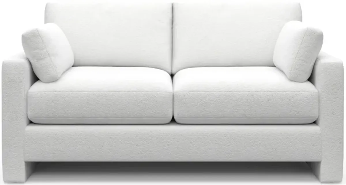 Forbes Foam Comfort Loveseat - Lovie Chalk