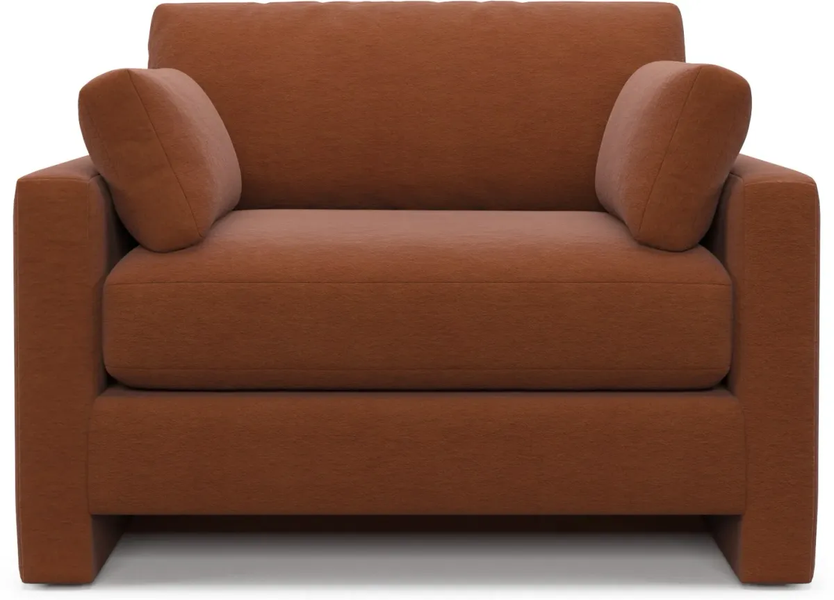 Forbes Foam Comfort Chair and a Half - Merrimac Brick