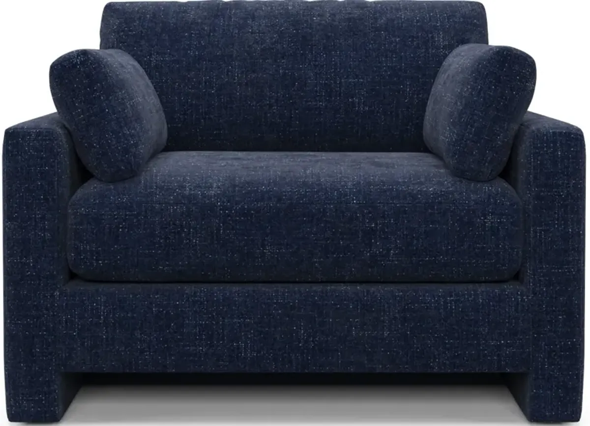 Forbes Foam Comfort Chair and a Half - Sundar Navy