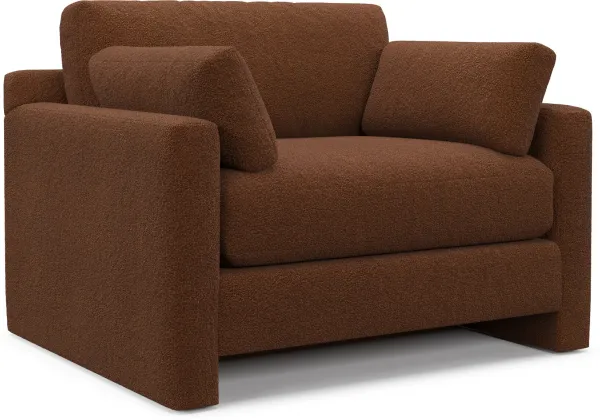 Forbes Foam Comfort Chair and a Half - Nora Chocolate