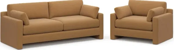 Forbes Foam Comfort 2 Pc. Living Room - Merrimac Topaz