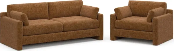Forbes Foam Comfort 2 Pc. Living Room - Sundar Spice