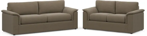 Morse Foam Comfort 2 Pc. Living Room - Merrimac Brownstone