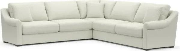 Bowery Foam Comfort 3-Piece Sleeper Sectional with Right-Facing Sleeper - Liv Arctic