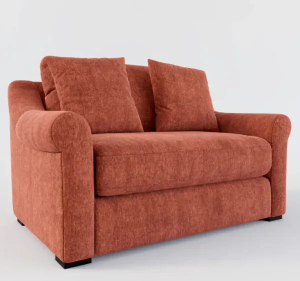 Bowery Foam Comfort Chair and a Half - Contessa Paprika