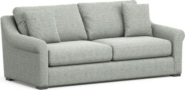 Bowery Foam Comfort 87" Sleeper Sofa - Broderick Sea Glass