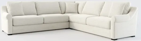 Bowery Foam Comfort 3-Piece Sleeper Sectional with Right-Facing Sleeper - Everton Grey