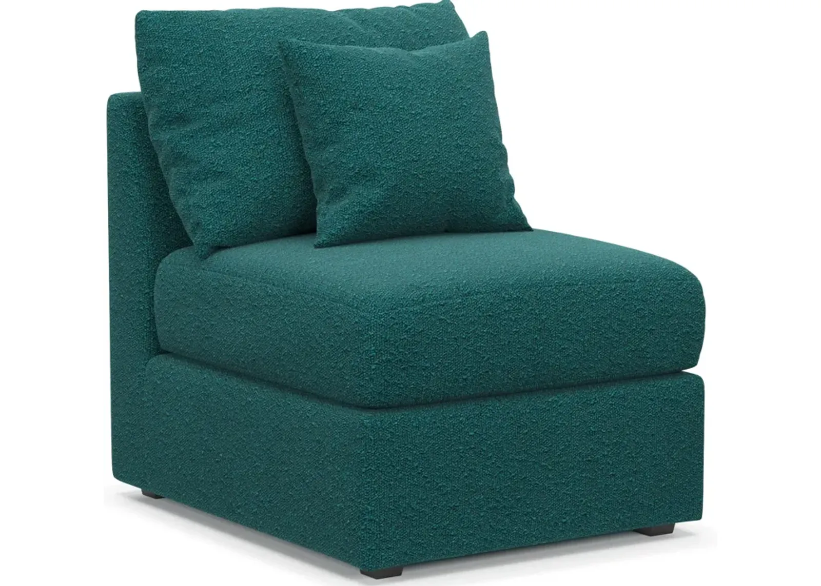 Nest Hybrid Comfort Armless Chair - Bloke Peacock