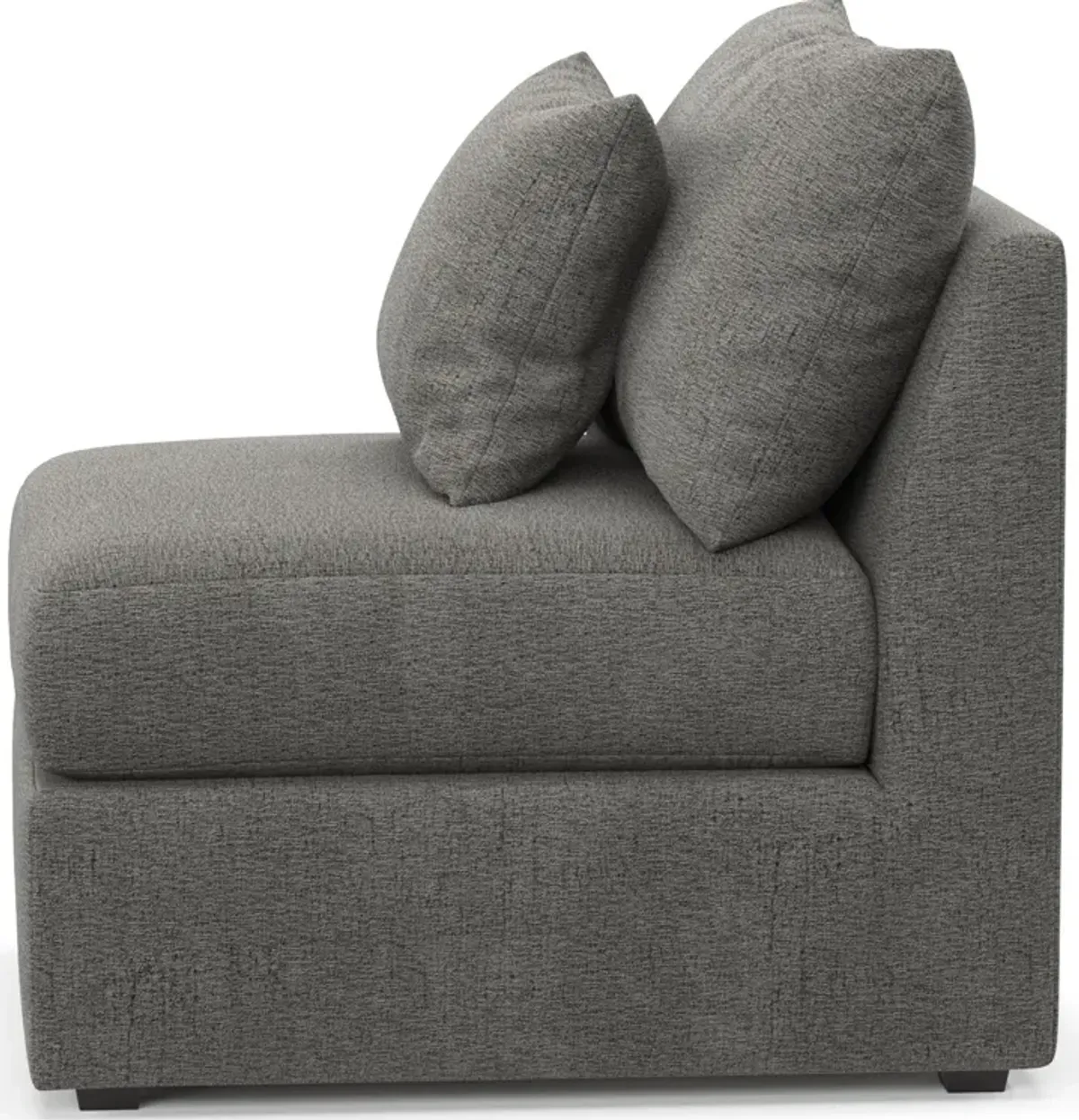 Nest Hybrid Comfort Armless Chair - Living Large Charcoal