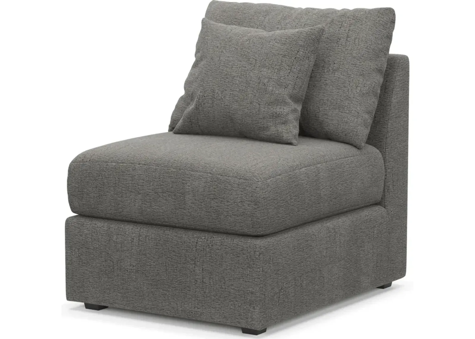 Nest Hybrid Comfort Armless Chair - Living Large Charcoal