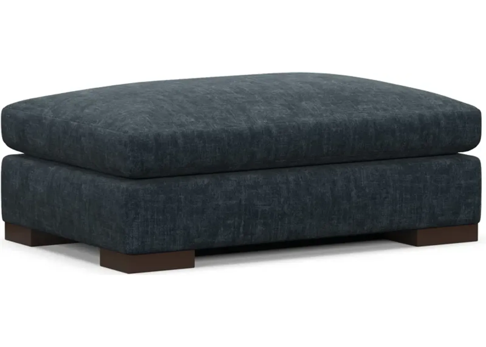 Ethan Foam Comfort Eco Performance Ottoman - Argo Navy