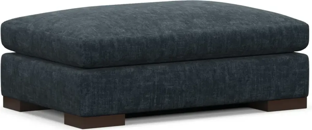 Ethan Foam Comfort Eco Performance Ottoman - Argo Navy