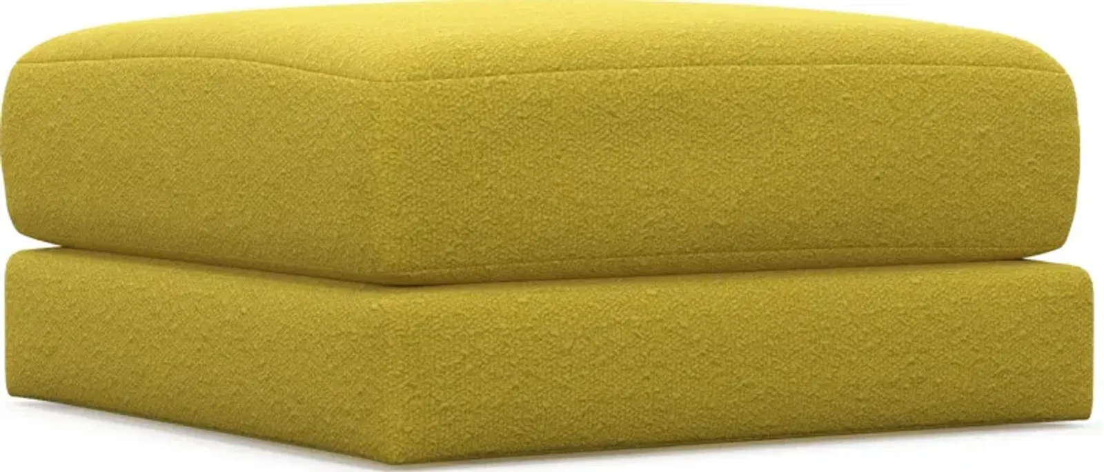 Nest Hybrid Comfort Short Ottoman - Bloke Goldenrod