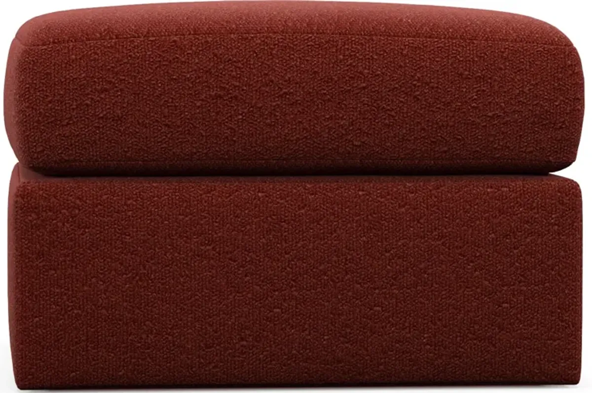 Nest Hybrid Comfort Tall Ottoman - Bloke Brick