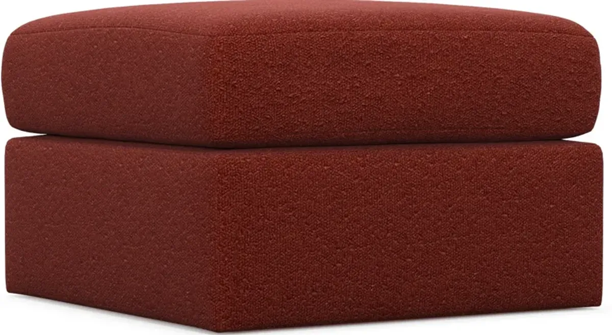 Nest Hybrid Comfort Tall Ottoman - Bloke Brick