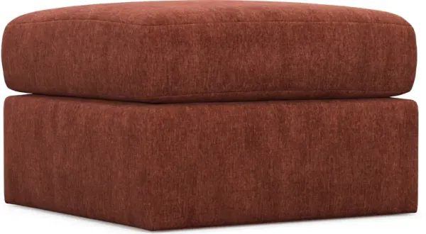 Nest Hybrid Comfort Tall Ottoman - Contessa Paprika