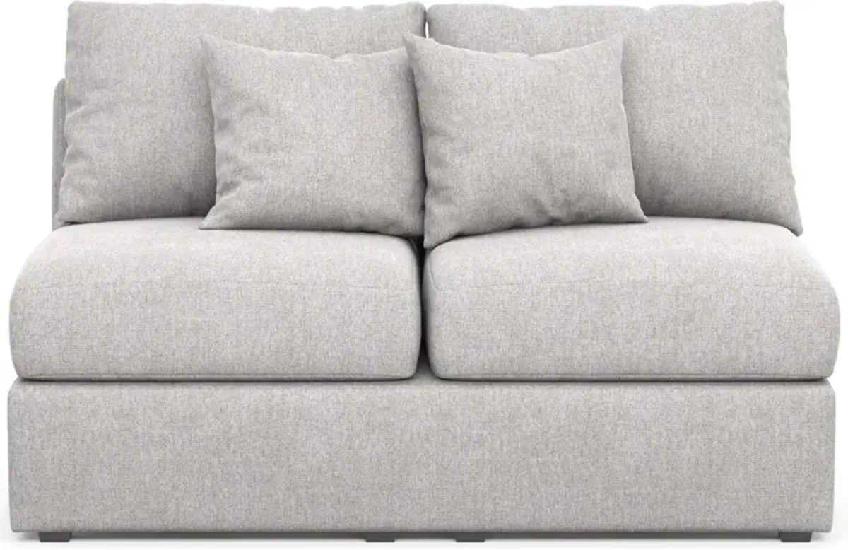 Nest Hybrid Comfort Armless Loveseat - Burmese Granite