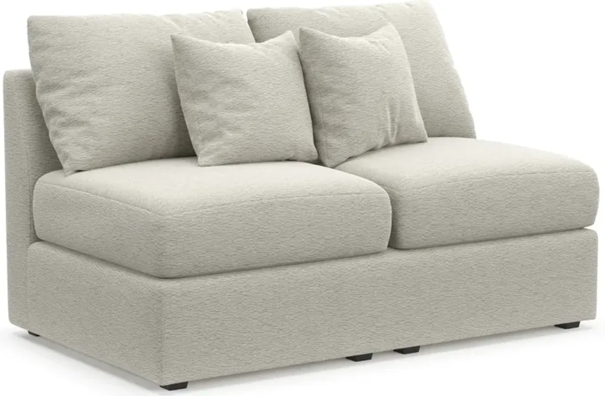 Nest Hybrid Comfort Armless Loveseat - Everton Grey