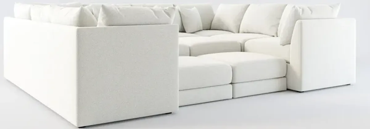 Nest Hybrid Comfort 7-Piece Pit Sectional - Oslo Snow