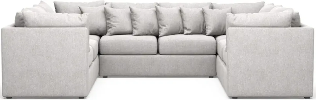 Nest Hybrid Comfort 3-Piece Pit Sectional - Burmese Granite