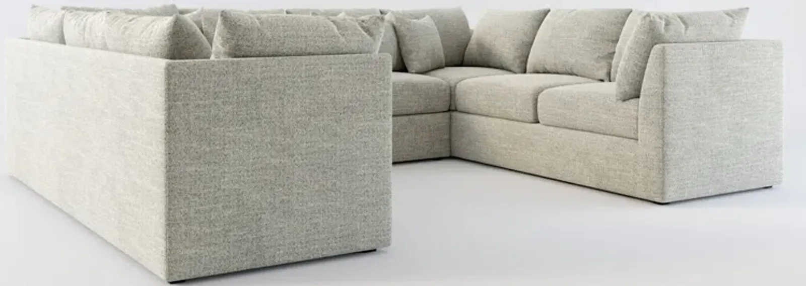 Nest Hybrid Comfort 3-Piece Pit Sectional - Pandora Pepper