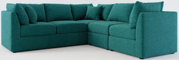 Nest Hybrid Comfort 3-Piece Small Sectional - Bloke Peacock