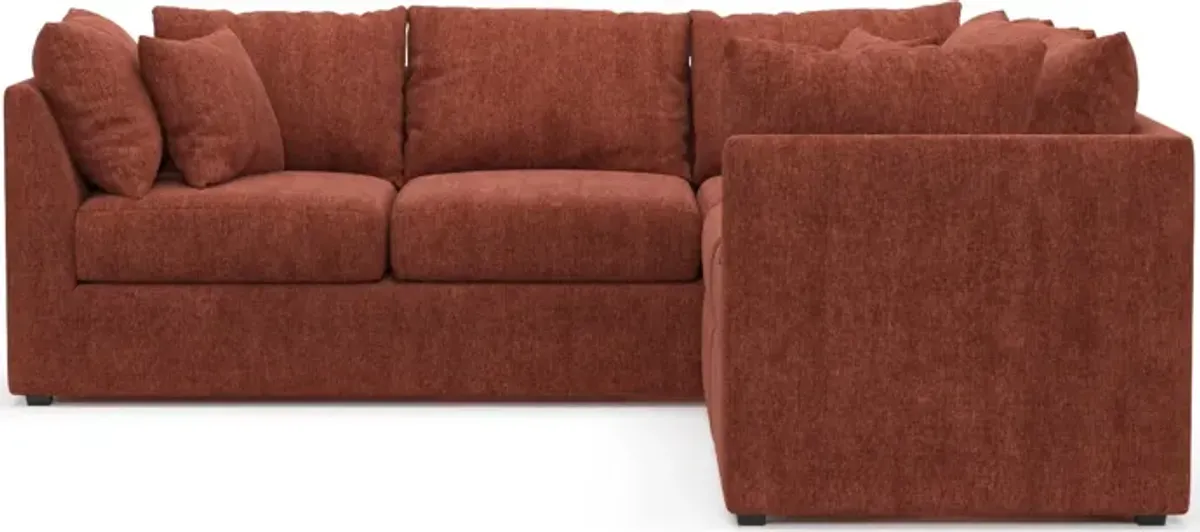 Nest Hybrid Comfort 3-Piece Small Sectional - Contessa Paprika