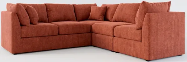 Nest Hybrid Comfort 3-Piece Small Sectional - Contessa Paprika