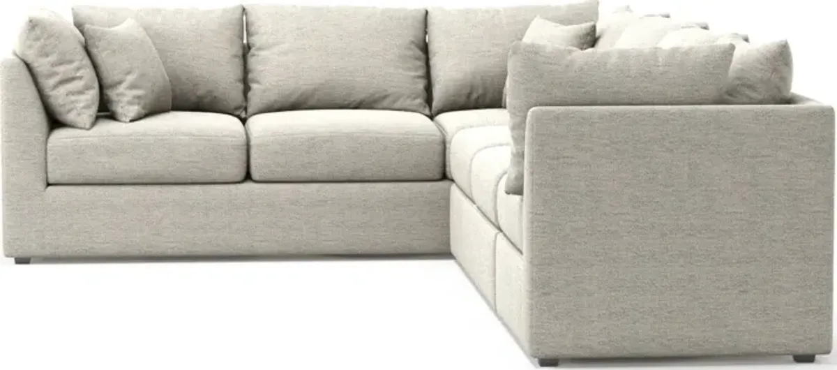 Nest 3-Piece Hybrid Comfort Large Sectional - Merino Chalk