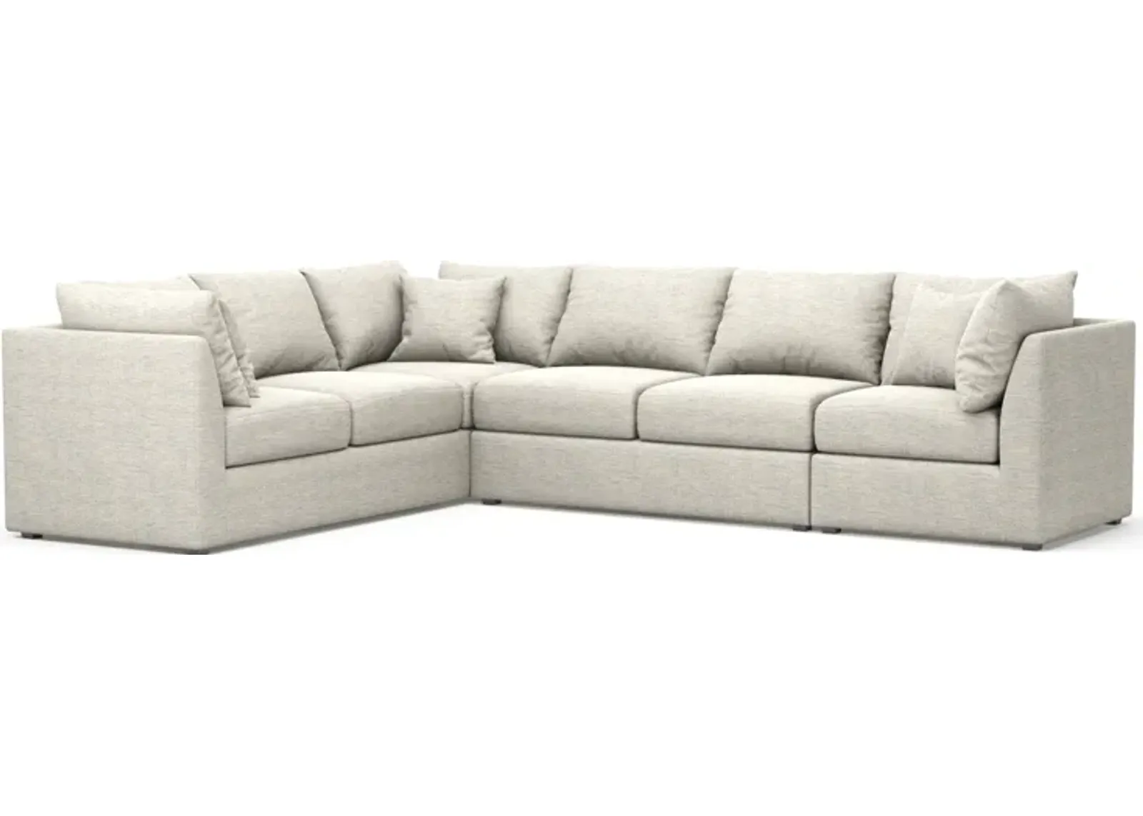 Nest 3-Piece Hybrid Comfort Large Sectional - Merino Chalk