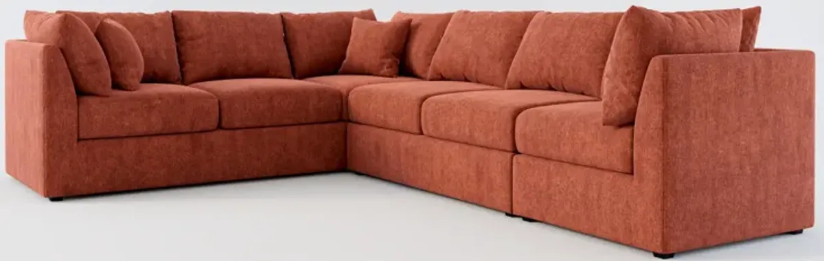 Nest Hybrid Comfort 3-Piece Large Sectional - Contessa Paprika