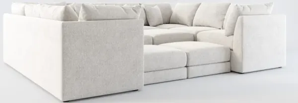 Nest 9-Piece Pit Hybrid Comfort Sectional - Burmese Granite