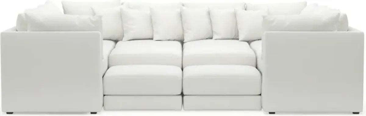 Nest Hybrid Comfort 9-Piece Pit Sectional - Contessa Vanilla