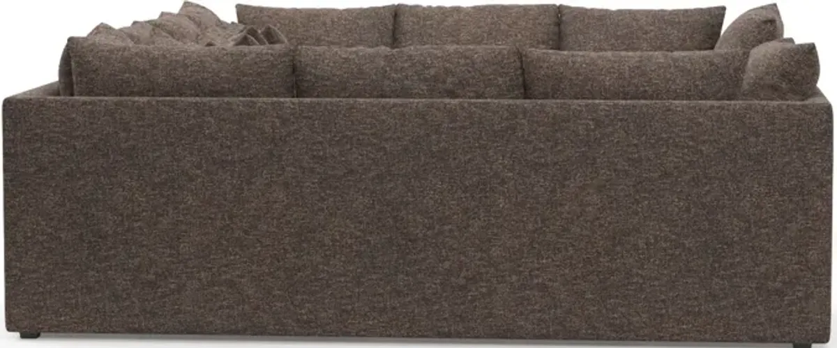 Nest Hybrid Comfort 9-Piece Pit Sectional - M Walnut