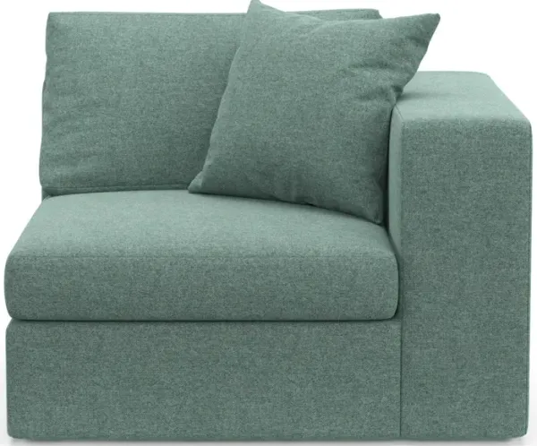 Collin Foam Comfort Eco Performance Fabric Right-Facing Chair - Bridger Jade