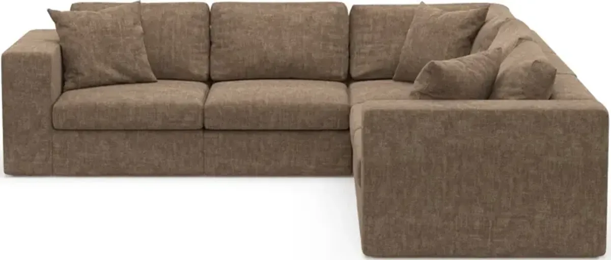 Collin Foam Comfort Eco Performance Fabric 5-Piece Sectional - Argo Java