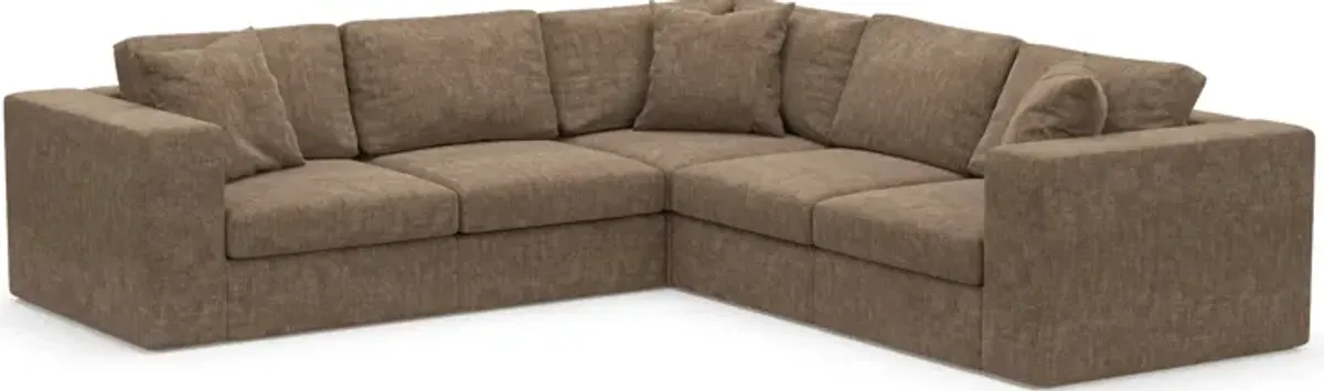 Collin Foam Comfort Eco Performance Fabric 5-Piece Sectional - Argo Java