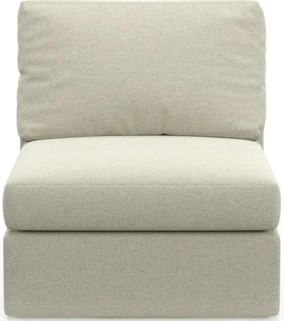 Collin Foam Comfort Eco Performance Fabric Armless Chair - Liv Dove