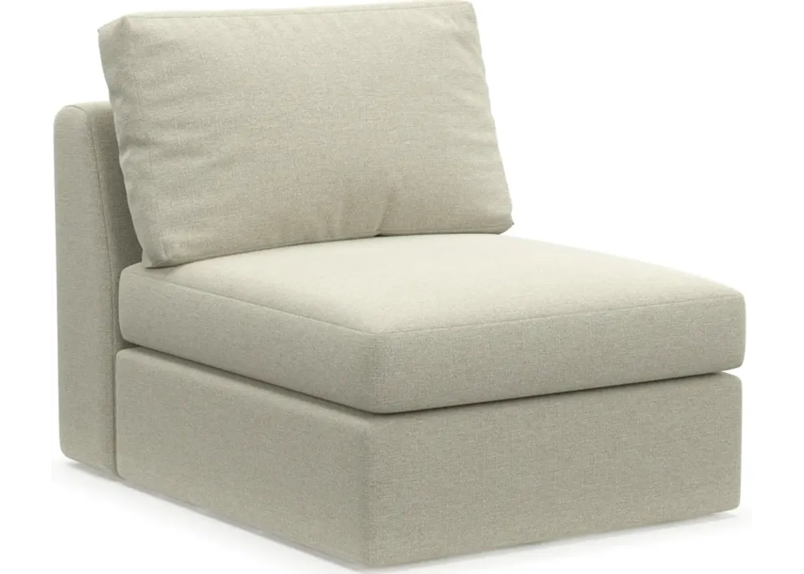 Collin Foam Comfort Eco Performance Fabric Armless Chair - Liv Dove