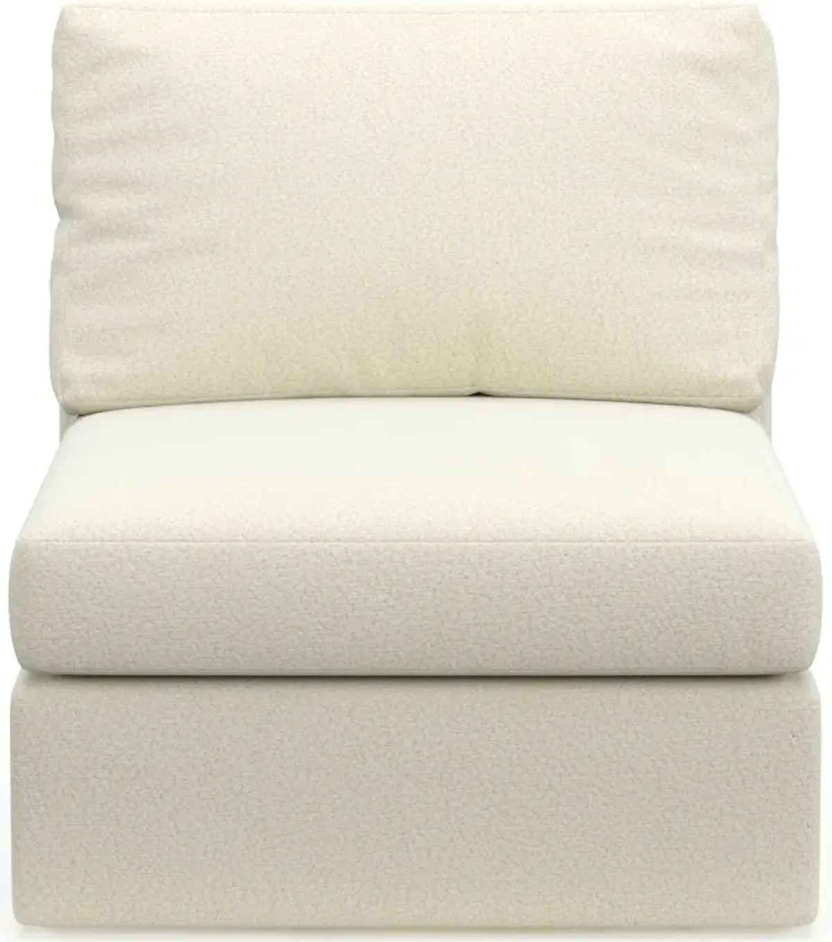 Collin Foam Comfort Eco Performance Fabric Armless Chair - Fincher Ivory