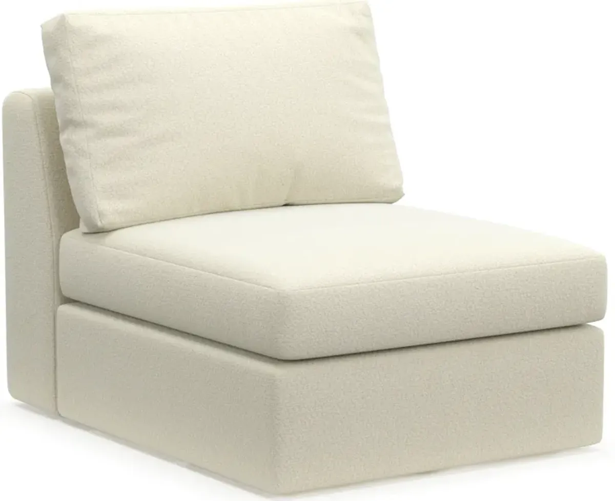 Collin Foam Comfort Eco Performance Fabric Armless Chair - Fincher Ivory