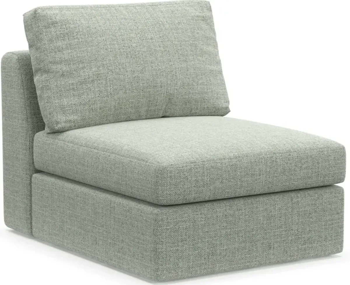 Collin Hybrid Comfort Eco Performance Fabric Armless Chair - Broderick Sea Glass