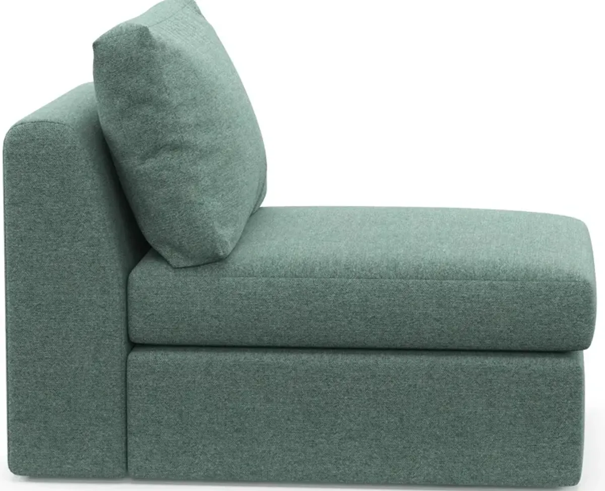 Collin Hybrid Comfort Eco Performance Fabric Armless Chair - Bridger Jade