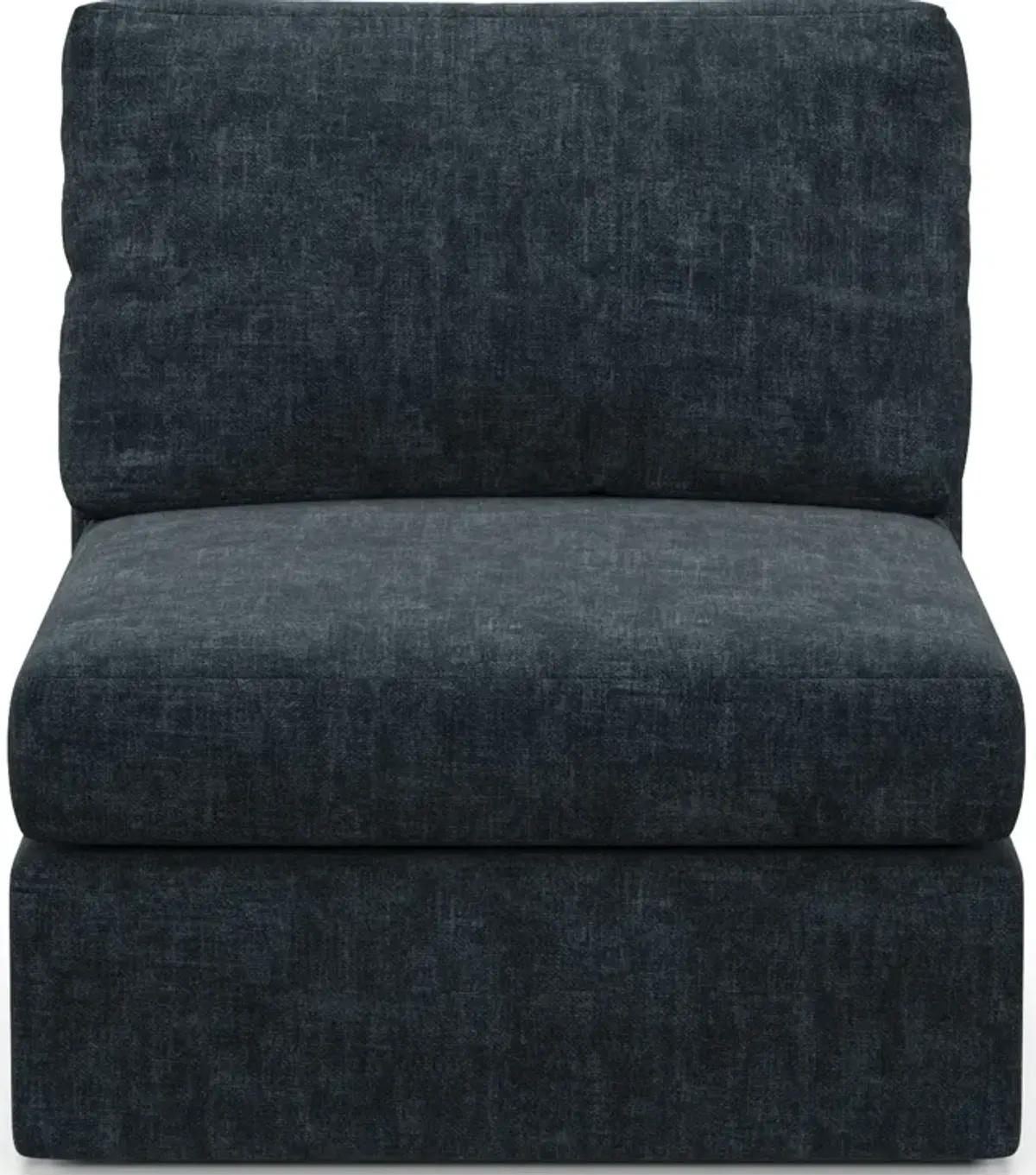 Collin Hybrid Comfort Eco Performance Fabric Armless Chair - Argo Navy