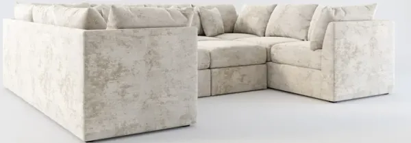 Nest Hybrid Comfort 5-Piece Pit Sectional - Hearth Cement