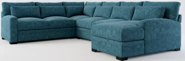 Winston Hybrid Comfort Eco Performance 4-Piece Sectional - Argo Tropic