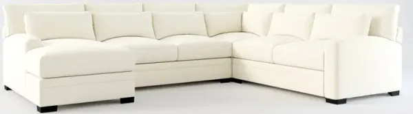 Winston Foam Comfort Eco Performance 4-Piece Sectional - Fincher Ivory