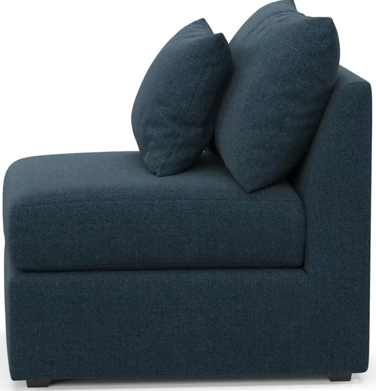 Nest Hybrid Comfort Eco Performance Armless Chair - Broderick Indigo